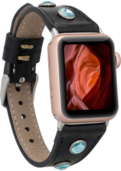 Apple Watch Uyumlu Deri Kordon 38-40-41MM Slim Tr Rst1
