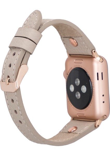 Apple Watch Uyumlu Deri Kordon 38-40-41MM Slim Rgtr Erc3 modelleri