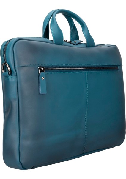 Apollo 15-16 Inç Deri Laptop Çantası BRN4EF Mavi modelleri