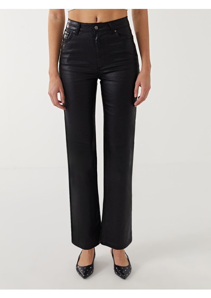 Yeni Sezon Deri Görünümlü Kadın Pantolon fiyatları