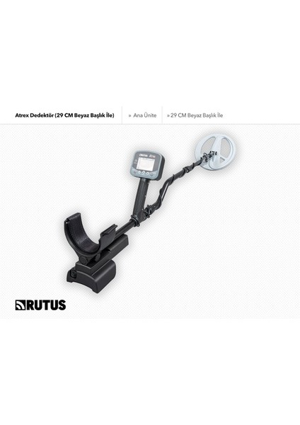 Atrex Dedektör (29CM Beyaz Başlık Ile)