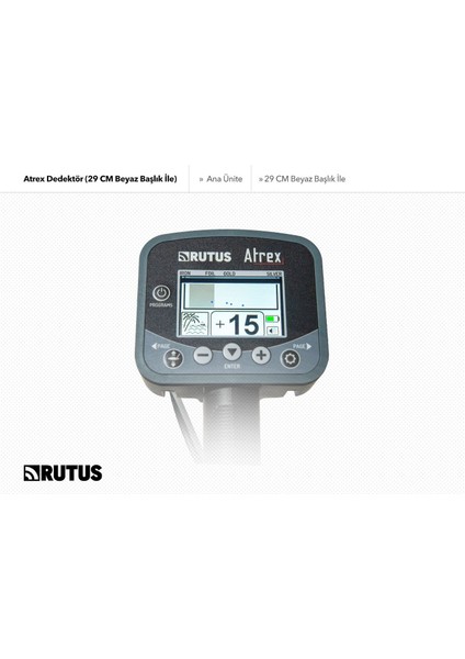 Atrex Dedektör (29CM Beyaz Başlık Ile) fiyatları