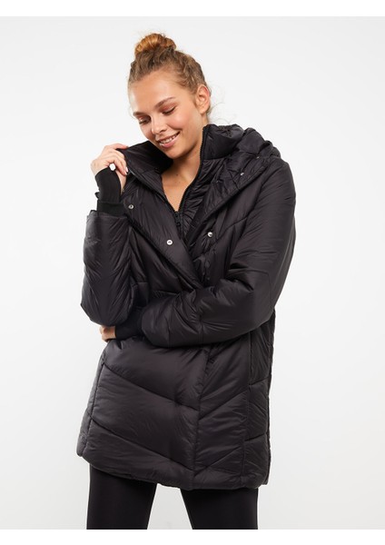 Yeni Sezon Kadın Kapüşonlu Düz Şişme Mont fiyatları