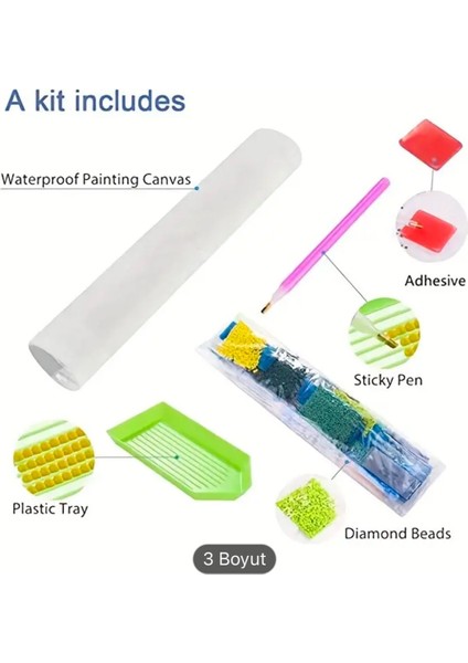 5 D Kendin Yap 20 cm x 20 cm Elmas Mozaik Boyama Tablo indirimleri