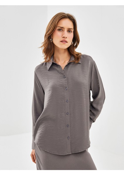 Yeni Sezon Saten Kadın Gömlek
