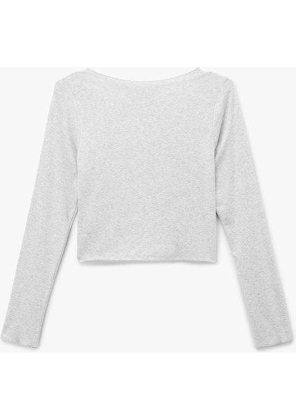 Uzun Kollu V Yaka Büzgülü Viskon Crop Slim Fit Pijama Üstü fiyatları