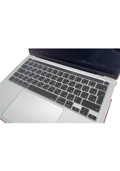 Rusça Klavye Pro M1-M2, 13INÇ Kılıf ( Pro) A2338 A2251 A2289 A2141 ile Uyumlu Siyah