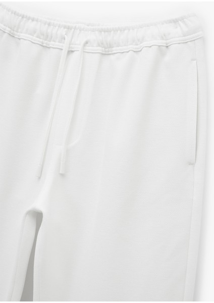 Viskon Karışımlı Duble Paça Cepli Beli Bağcıklı Pantolon modelleri