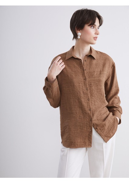 Yeni Sezon Gabardin Kadın Gömlek