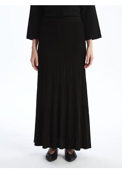 Yeni Sezon Beli Lastikli Dokulu Kadın Triko Etek fiyatları