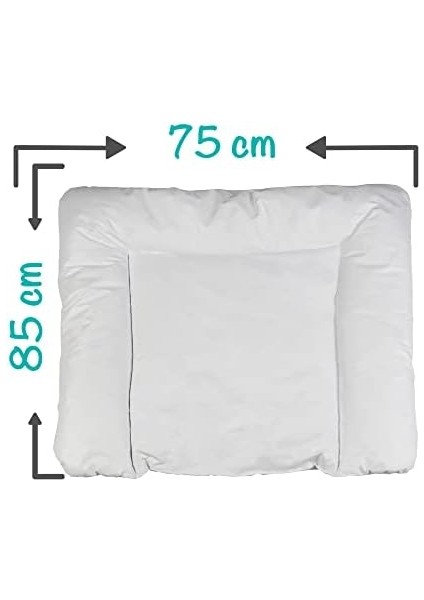Elyaf Dolgulu Pvc Alt Değiştirme, Sıvı Geçirmez, Leke Tutmaz, Beyaz, 75X85CM modelleri