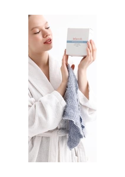 Let&apos;scrub Süper Esnek Mavi Banyo Lifi Tüm Cilt Tiplerine Uygun Duş Lifi Unisex 20X30 cm modelleri