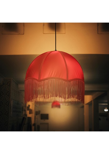 Mylamp Kırmızı Likralı Kumaş Tasarım Avize fiyatları