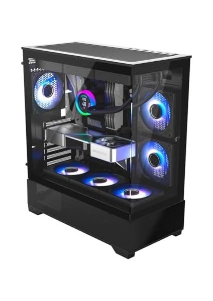 CF925 Tamperli Cam Gaming Oyuncu Kasası Siyah - 3 Rgb Fanlı, Kumandalı, Itx/m-Atx/atx/e-Atx Uyumlu fiyatları