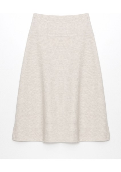 Yeni Sezon Beli Lastikli Kadın Triko Etek indirimleri