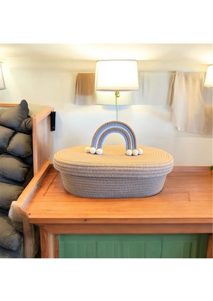 Bebek Çocuk Odası Düzenleyici Saklama Kutusu Oyuncak Sepeti Kapaklı