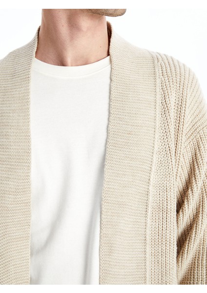 Yeni Sezon Standart Kalıp Şal Yaka Erkek Triko Hırka modelleri