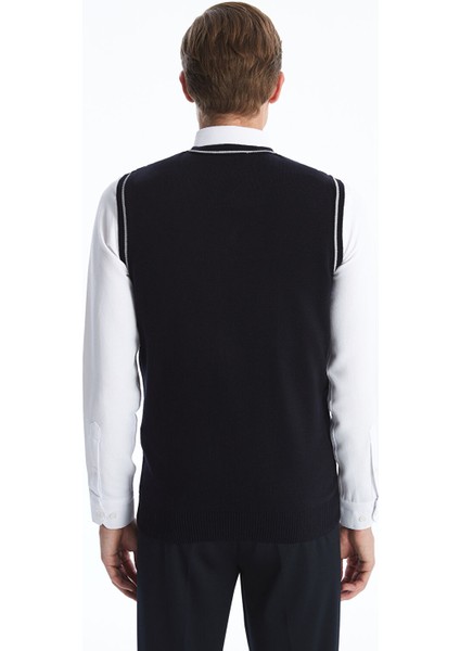 Yeni Sezon Standart Kalıp V Yaka Erkek Triko Süveter fırsatları