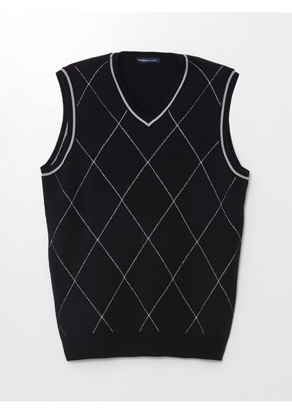 Yeni Sezon Standart Kalıp V Yaka Erkek Triko Süveter indirimleri