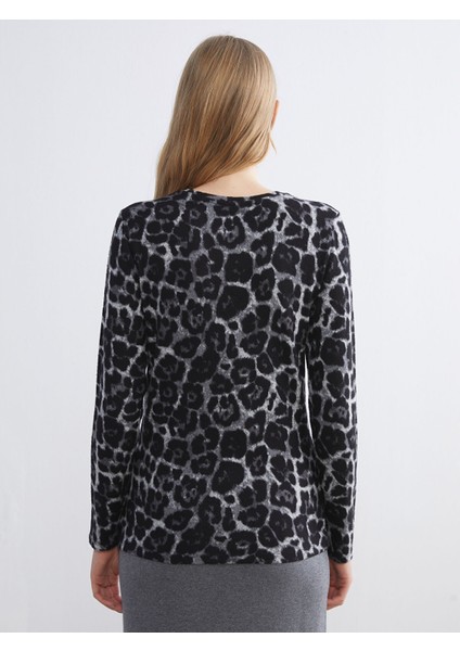 Yeni Sezon Bisiklet Yaka Desenli Bluz indirimleri