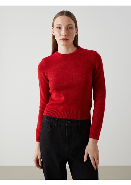 Yeni Sezon Bisiklet Yaka Kadın Triko Kazak