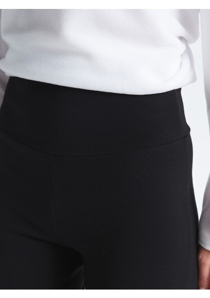 Yeni Sezon Beli Lastikli Ispanyol Paça Kadın Tayt Pantolon modelleri