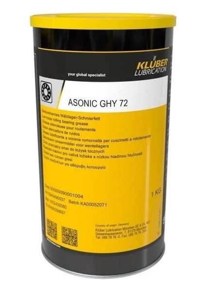 Kluber Asonıc Ghy 72 - 1 kg