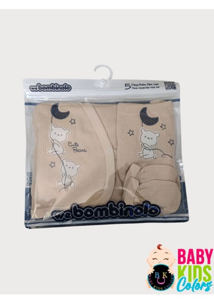 Fitilli Kumaşa Ayıcık Nakışlı Poşette 5'li Set fiyatları