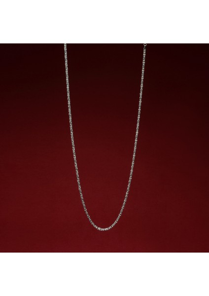 80 Mikron Naturel Kare Kral Gümüş Zincir fırsatları