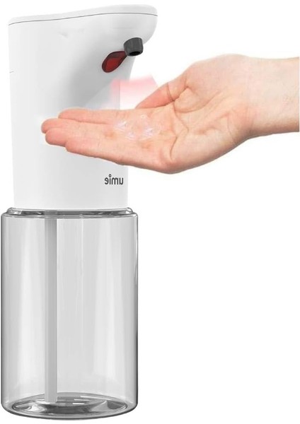 Sabunluk Otomatik Sensörlü Kremlik Şampuanlık Pilli Sensörlü Fotoselli Otomatik 300ML Beyaz SL-U02