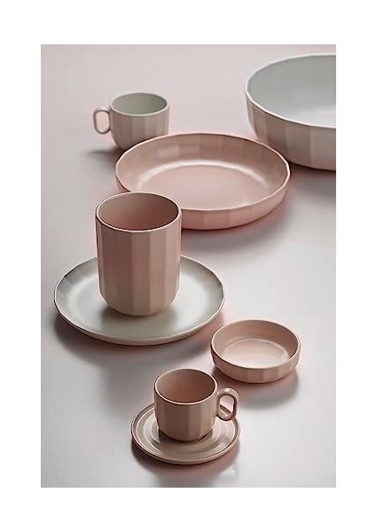 Bevel Tek Kişilik Kulpsuz Mug 450 cc Mat Pembe fiyatları