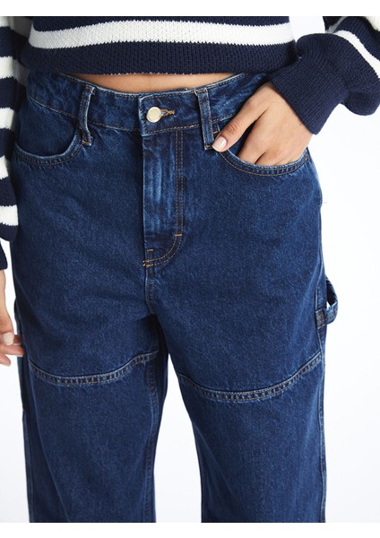 Yeni Sezon Straight Kadın Kargo Jean Pantolon indirimleri
