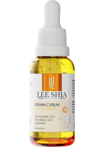 Lee Shia Aydınlatıcı Vitamin C Serum 30 ml (Ascorbıc Acıd%15 Ferulıc Acıd%0.5 Aloe Vera) modelleri