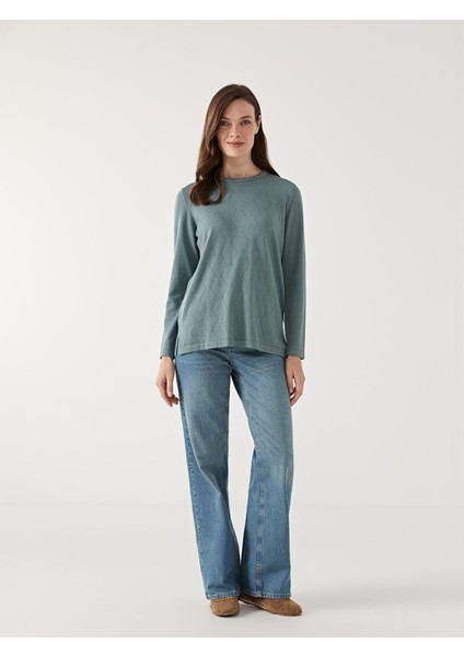 Yeni Sezon Bisiklet Yaka Parlak Taşlı Kadın Triko Kazak fiyatları