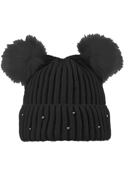 Suyutti K24420-01-001 Bayan Çift Ponponlu Bere