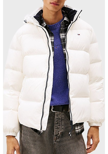 Comfort Fit Çıkarılabilir Kapüşonlu Şişme Mont Erkek Mont DM0DM19786 Ybl