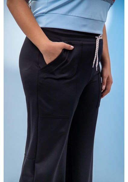 Kadın Büyük Beden Fermuarlı Eşofman Siyah Takımı fırsatları