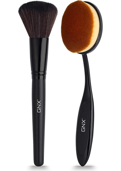 Gnx GNXFR42 Büyük Boy Fondöten ve Allık Fırçası (Siyah, 2 Adet) fiyatları