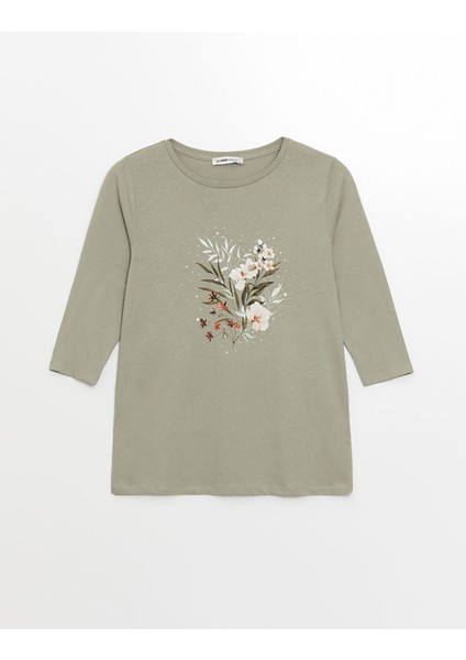 Yeni Sezon Bisiklet Yaka Çiçekli Kadın Bluz indirimleri