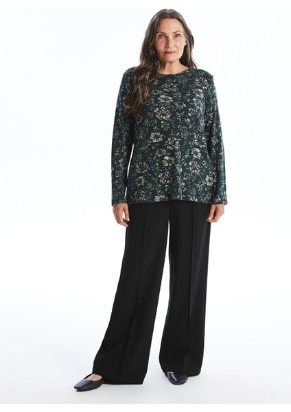 Yeni Sezon Bisiklet Yaka Desenli Uzun Kollu Kadın Bluz fiyatları