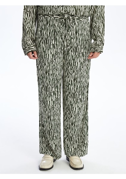 Yeni Sezon Beli Lastikli Desenli Kadın Pantolon fiyatları