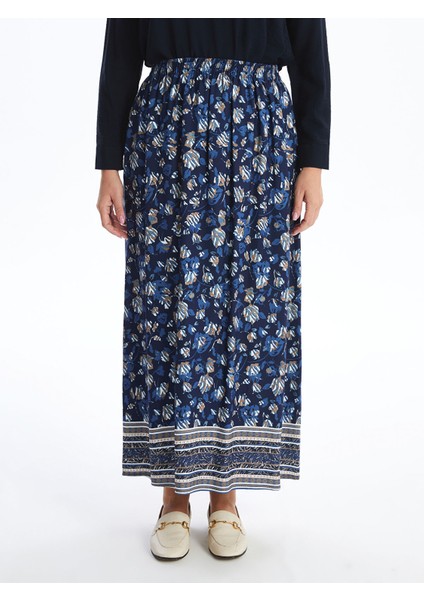 Yeni Sezon Beli Lastikli Desenli Kadın Etek fiyatları