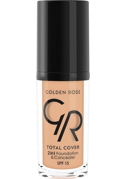 Golden Rose Total Cover 2ın1 Foundation&concealer No:12 1 Paket