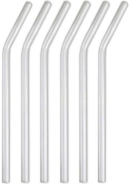 Life 6 Lı Şeffaf Eğimli Cam Pipet MIT1003