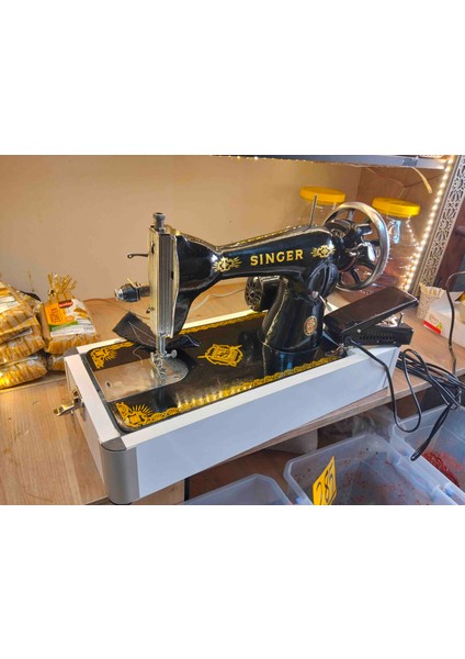 Dikiş Makinası Kara Kafa Alt Bazalı Motorlu fiyatları