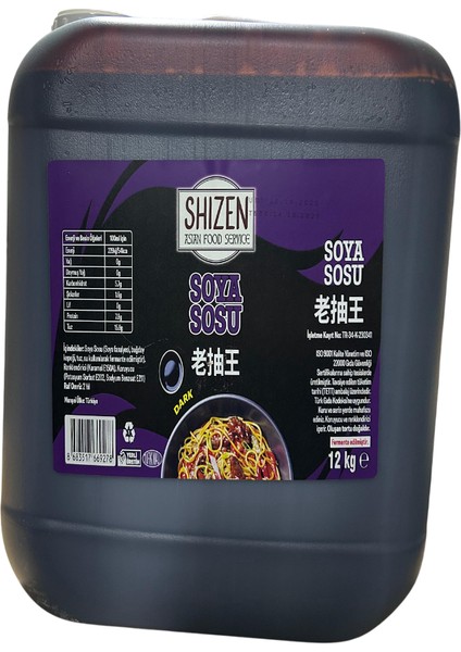 Shızen Dark Soya Sosu 12 Lt