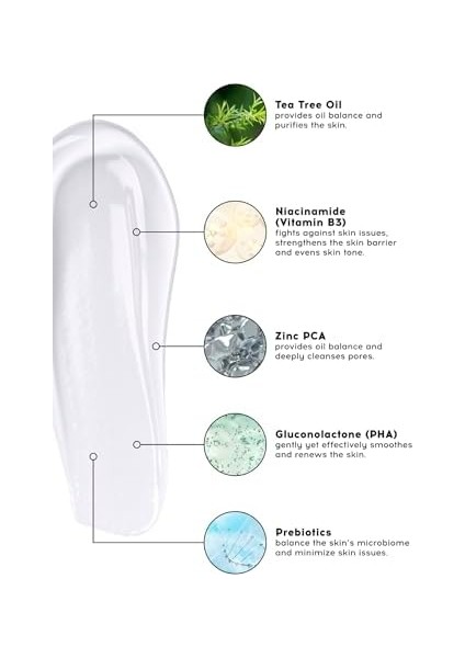 Cream Co. Sivilce & Akne & Siyah Nokta Karşıtı Yüz Temizleme Jeli, Niacinamide Çay Ağacı Yağı, 400 ml fiyatları