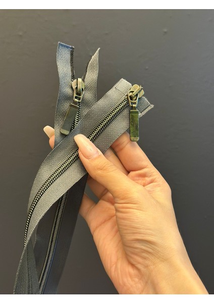 56X3 cm Koyu Gri Fermuar