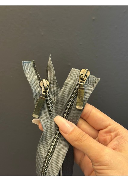 56X3 cm Koyu Gri Fermuar modelleri