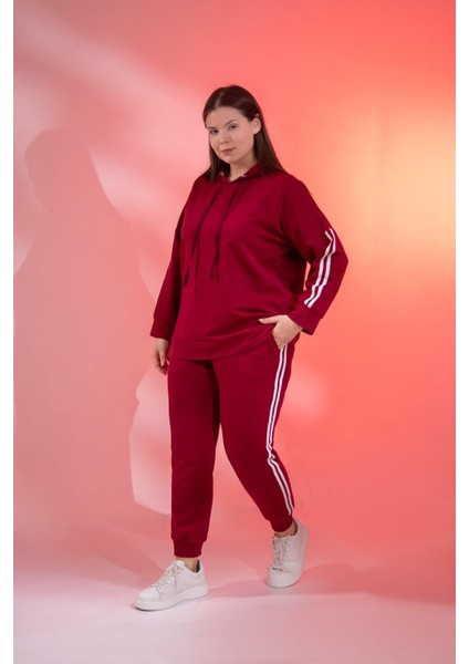 Büyük Beden Kapüşonlu 2 Iplik Eşofman Takım fiyatları